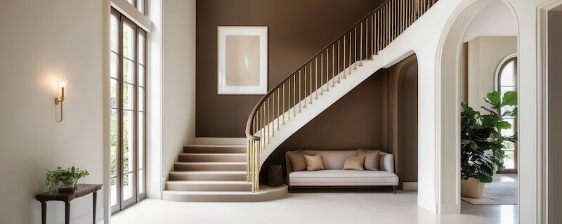 Using a Staircase As an Accent Wall