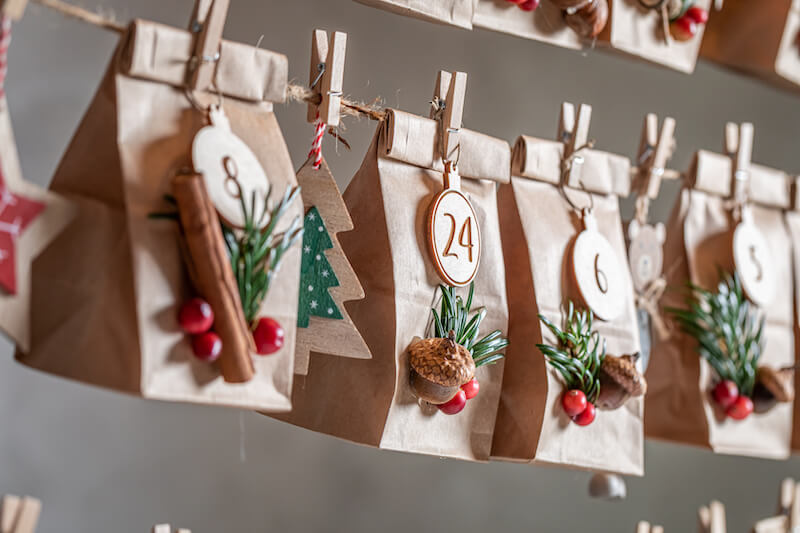 Decorative DIY Advent Calendar For Christmas