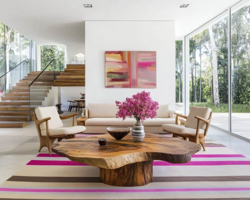 Fuchsia Accents in Interior Design