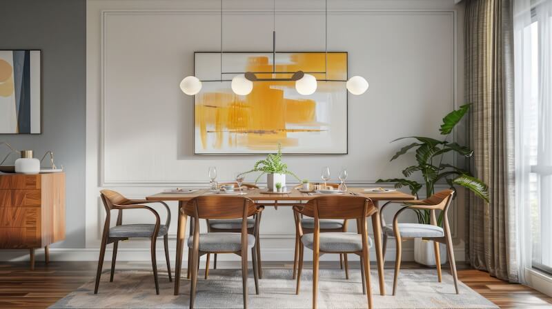 Large Art in a Dining Room