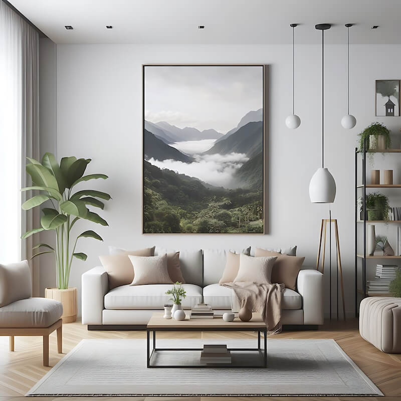 Big Wall Art in Living Room