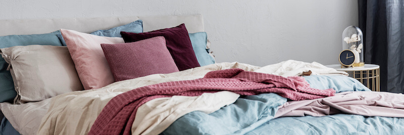 Cozy Bedding in Relaxing Color Palette