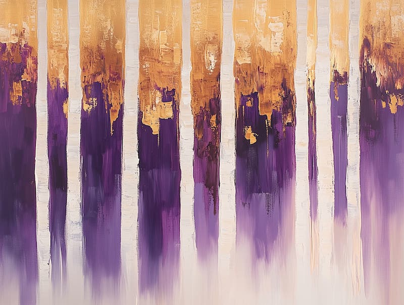 Abstract Purple Forest