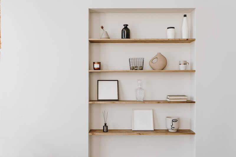 Stylish Bookshelf For Large Wall