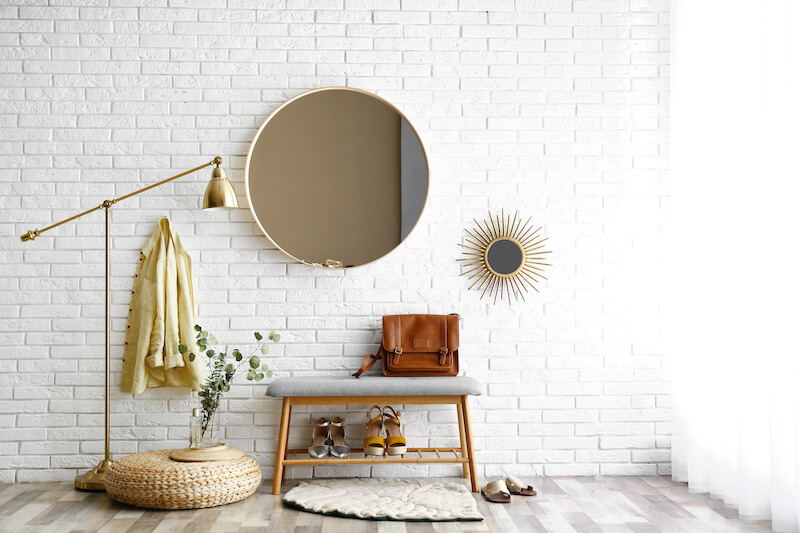 Example of Geometric Mirrors as Modern Wall Art