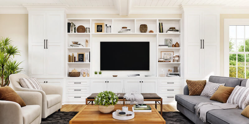 Built-Ins Around a TV