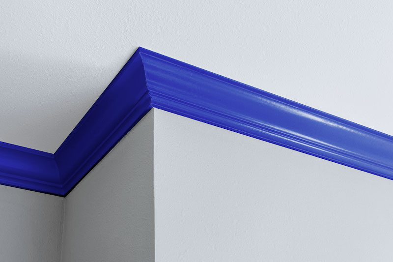 Painting Crown Molding Blue