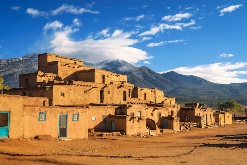 Historic Pueblo Structure in Santa Fe, NM