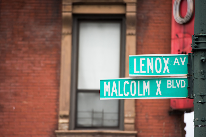 Lenox Avenue/Malcom X Boulevard in Harlem, NYC