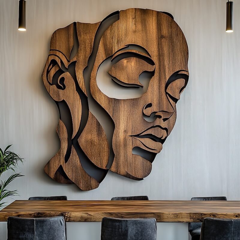 Carved Wooden Wall Art