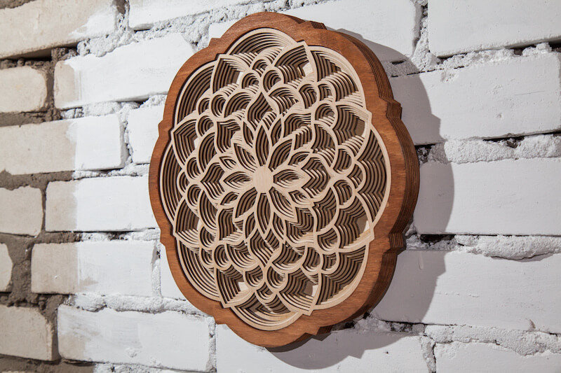 Wood Mandala Wall Decor