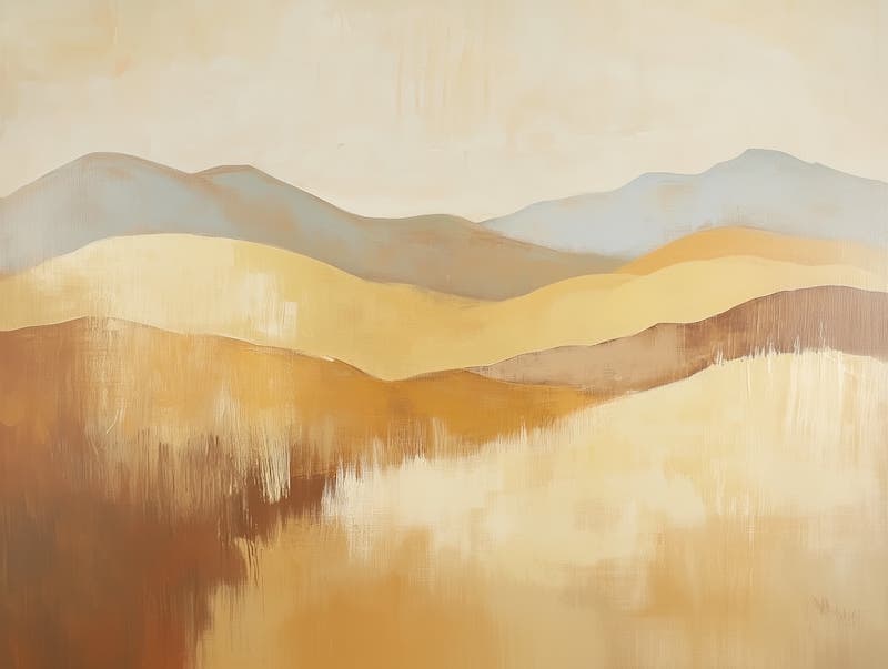 Landscape Showing Muted Yellows